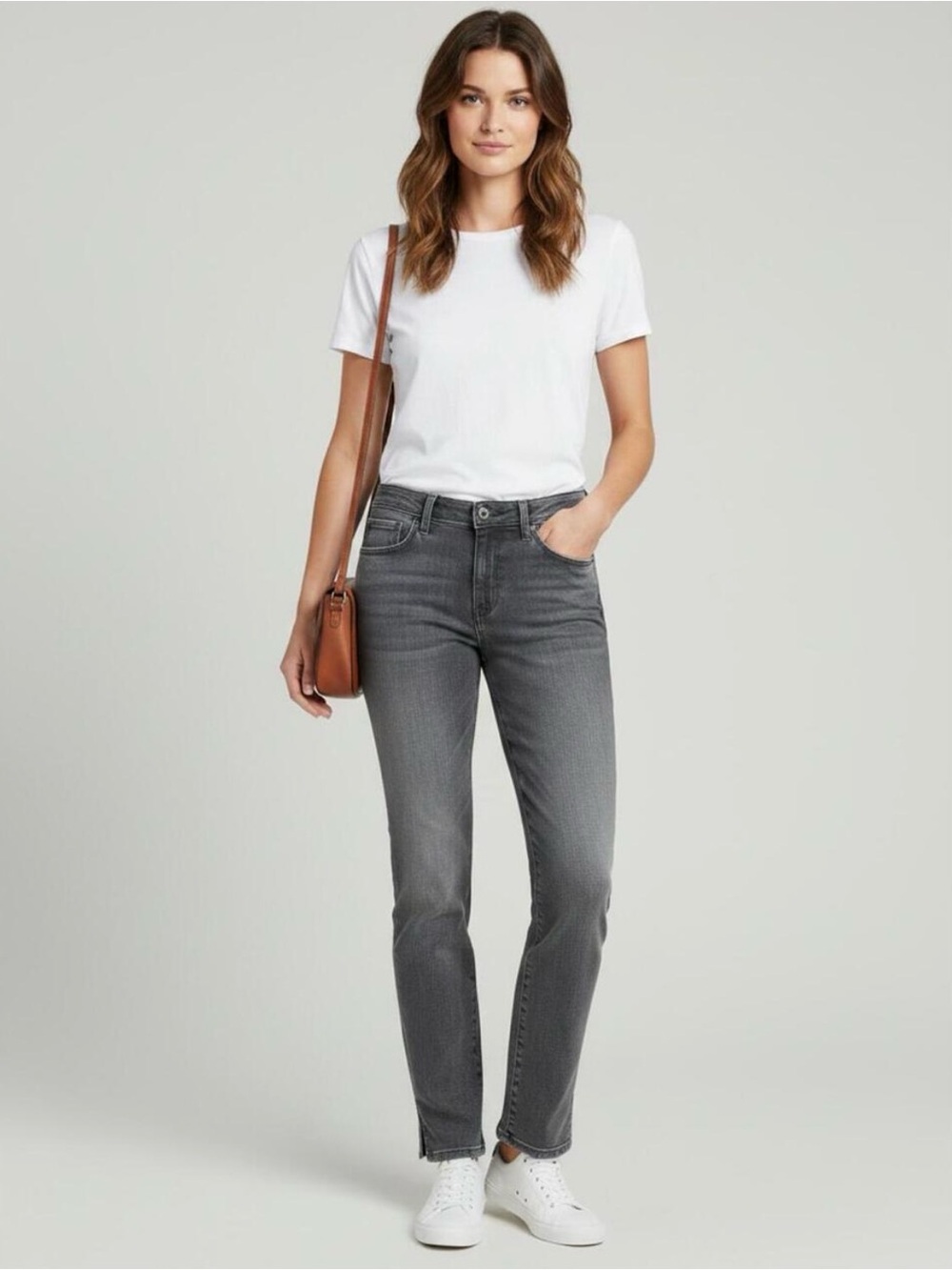 AG Adriano Goldschmied Women's Prima Ankle Cigarette Jeans in Faded Gray